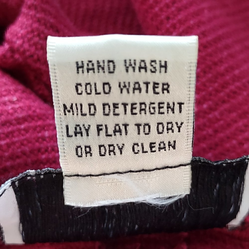 Cottage Clothing Inc. Raspberry & Black Highlights Linen Pants Size Medium (NWT) - Picture 11 of 11